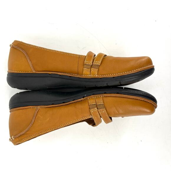 Clarks Unstructured Tan Women's Mary Jane Comfort Flats Size 7.5 Casual Shoes - Picture 10 of 10